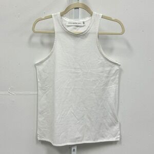 Victoria Beckham Jeans Boxy Minimalist Tank Top Medium White